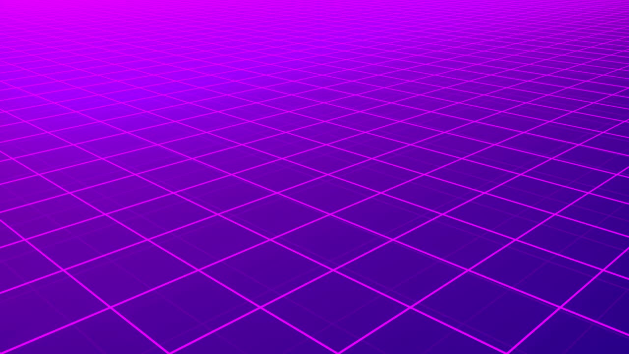 4k Looped Retro Grid Background