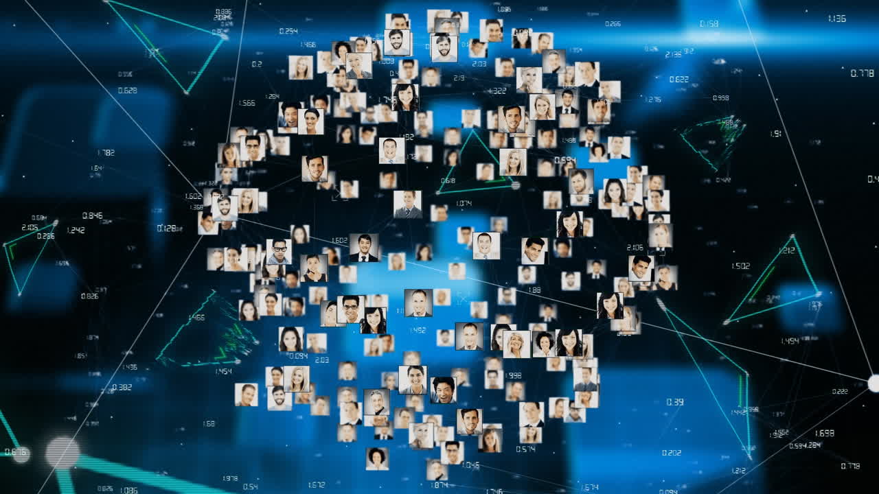 돌아다니는 사람들의 사진의 애니메이션