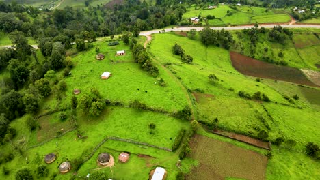 Vista-Aérea-De-Drones-De-áfrica-Kenia