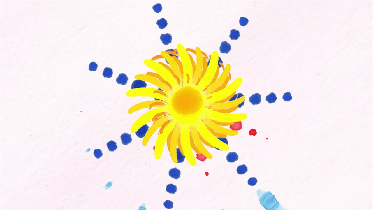 고해상도 추상 cgi 모션 배경, 꽃 형식, 나선형, 추상적인 꽃 애니메이션