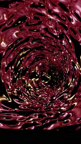 abstract red and gold liquid vortex swirl