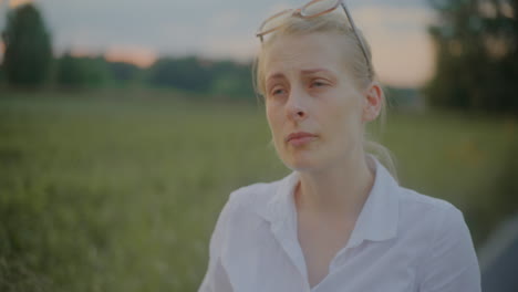 woman suffering from heat