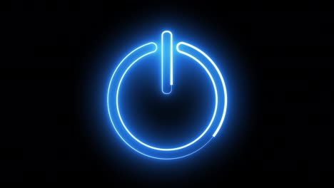 neon power sign animation.