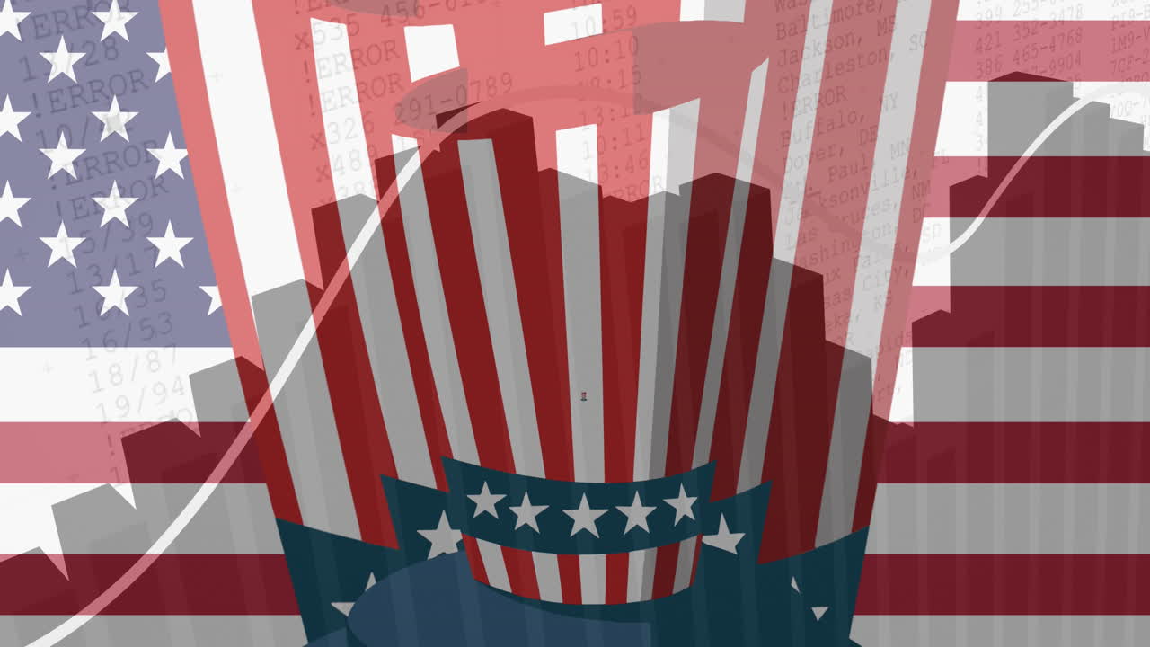 미국 발과  모자의 애니메이션 및 통계 처리