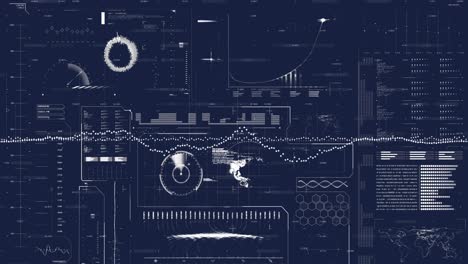 animación de las estadísticas y procesamiento de datos