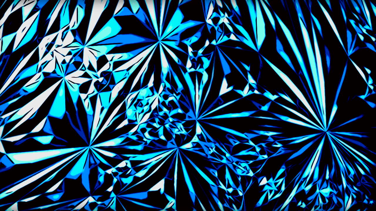 Abstract Geometric Blue Foil Pattern