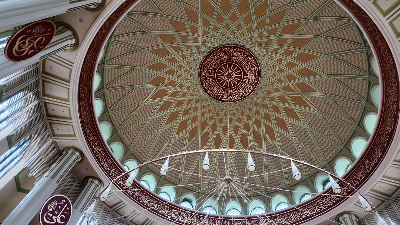 hermoso techo de cúpula de una mezquita