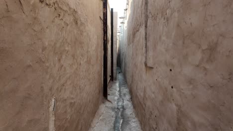 narrow alleyway in an old city