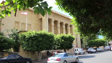 an establishing shot of the national museum of beirut lebanon