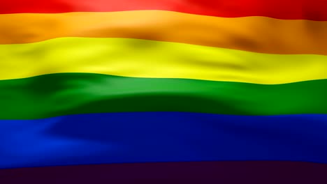 waving lgbt flag - loop