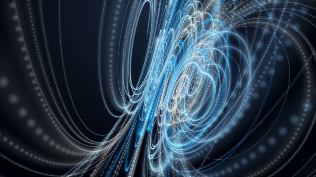 Futuristic animation with stripe wave object in slow motion, 4096x2304 loop 4K