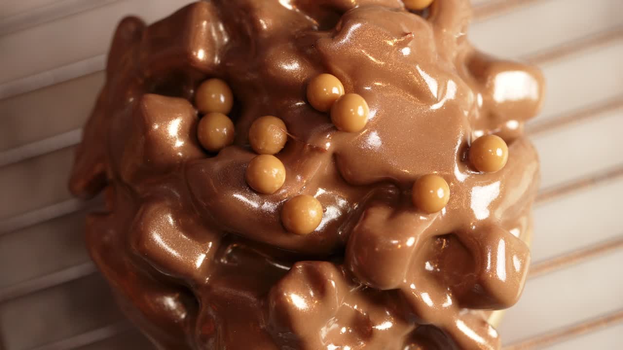 카라멜 조각으로  ⁇ 인 초콜릿 페레로 도 ⁇