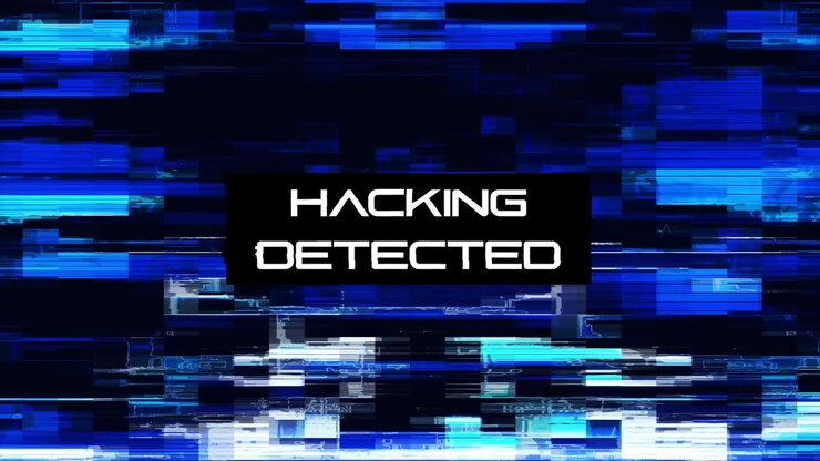 Digitale hack gedetecteerd melding op haperend scherm
