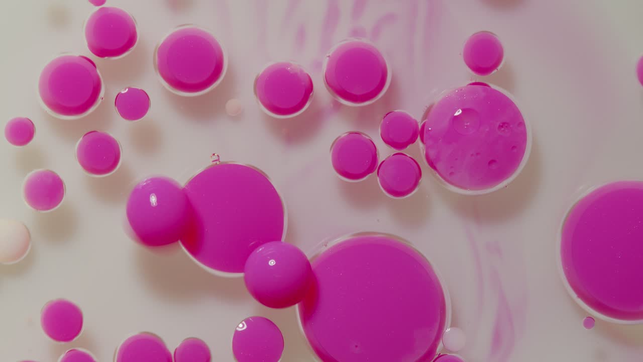 estructura fantástica de pintura al óleo de colores y burbujas de tinta, movimiento caótico, pintura de colores abstractos