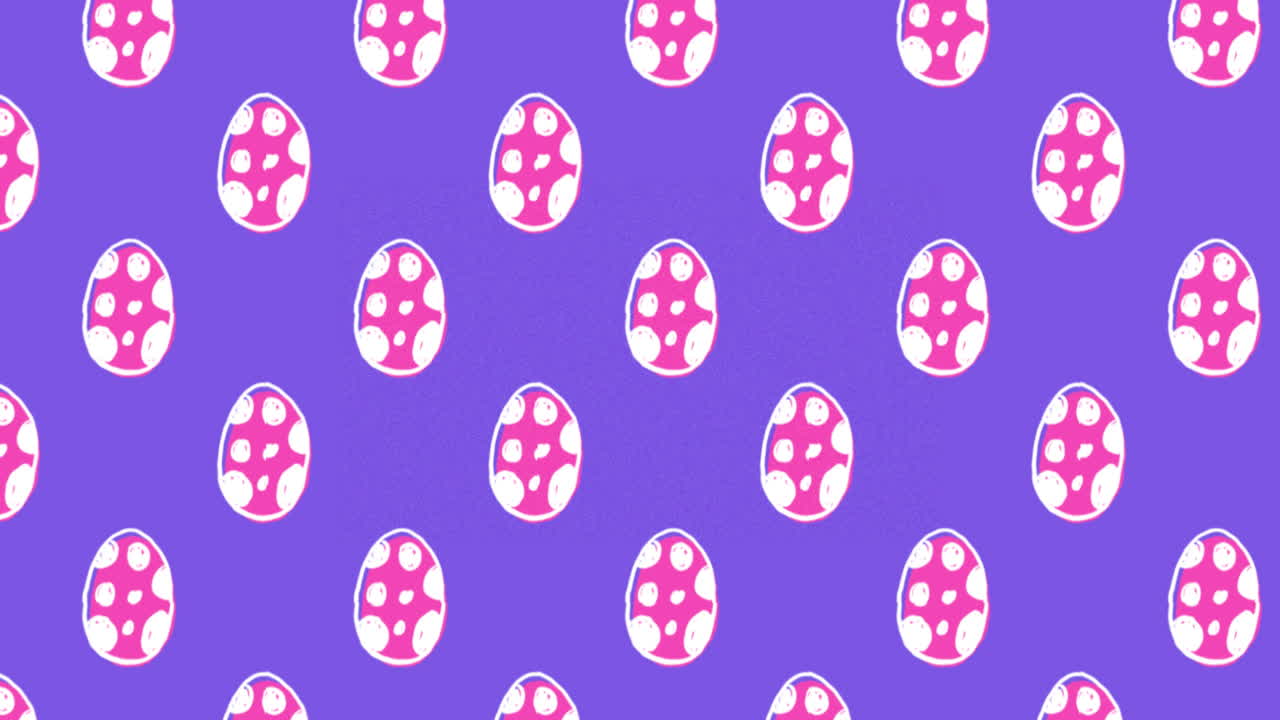 Cute Easter Egg Pattern animation 4k