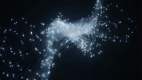 Abstract Digital Network of Fiber Optics