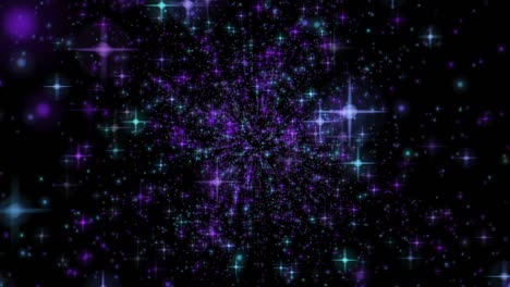 partículas abstractas galaxias estrellas