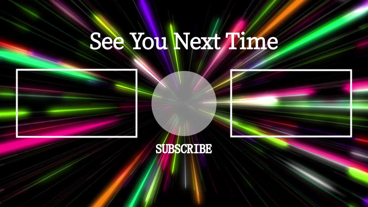 레이 워프 엔드 카드 엔딩 스크린 모션 그래픽