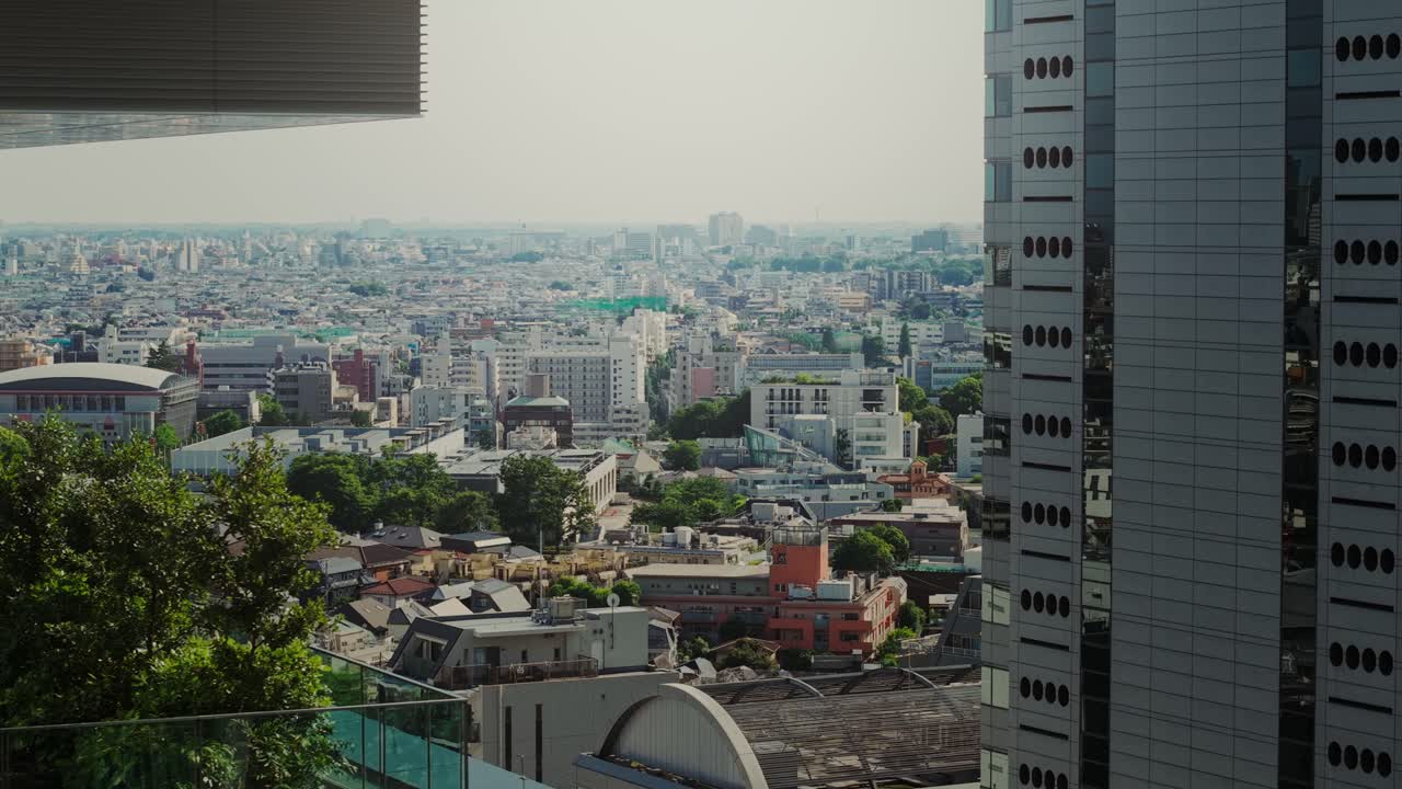 Cityscape View from a High Building