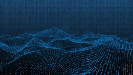 4k animation abstract wireframe analysis swirl mountain.