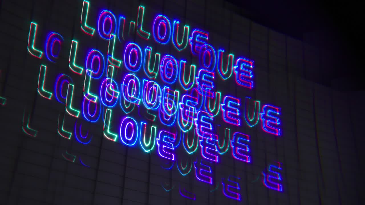 네온 레이저 조명에 dmt 영상 복제 무지개 색상 보라색 칼레이도 삼중 꼬인 시야 영향을 받고 취한 독특한 관점 특이한 클립 미래 몰입형 모바일 스튜디오