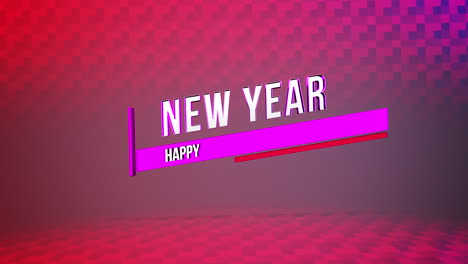 Modern-Happy-New-Year-text-on-red-squares-geometric-pattern