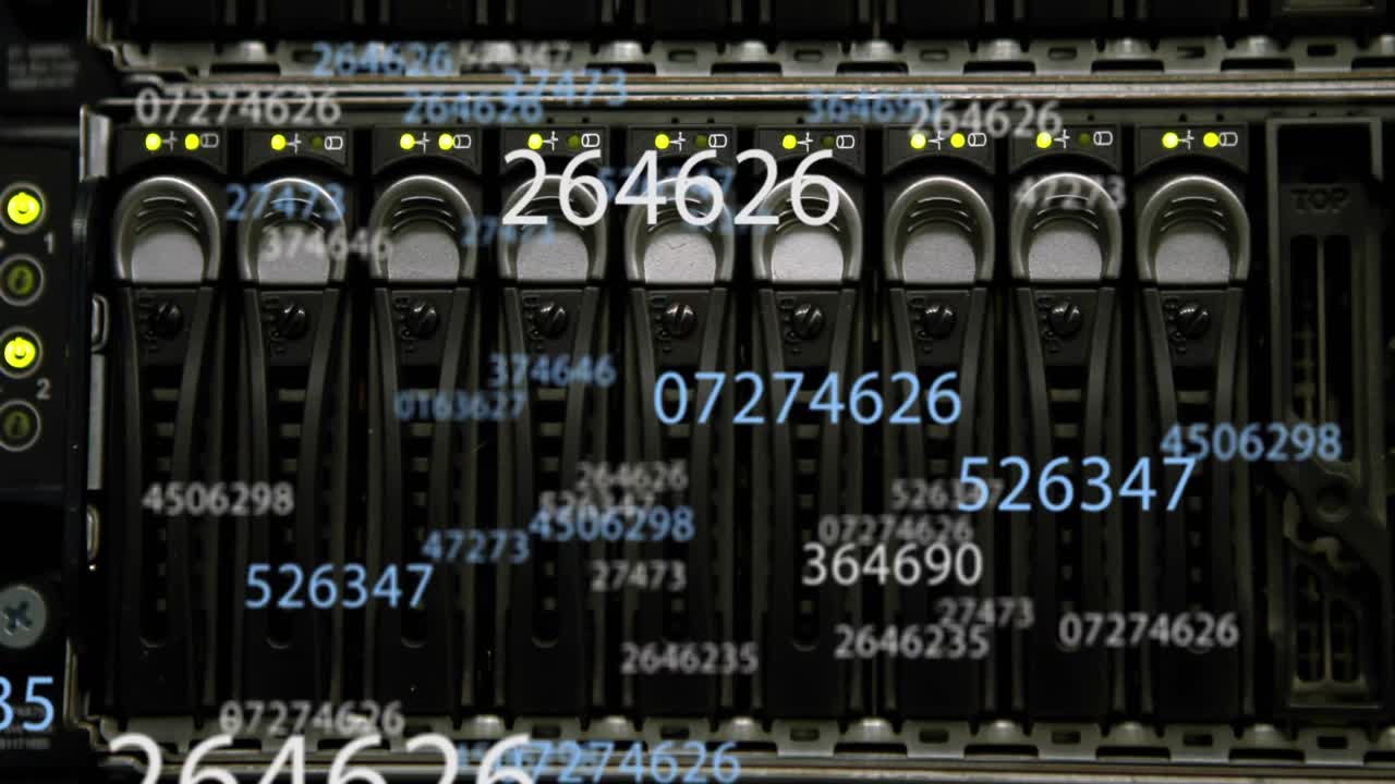 Animation of scientific data processing over server room