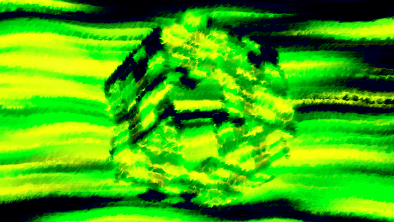 Abstract Neon Green and Yellow Graphic Design