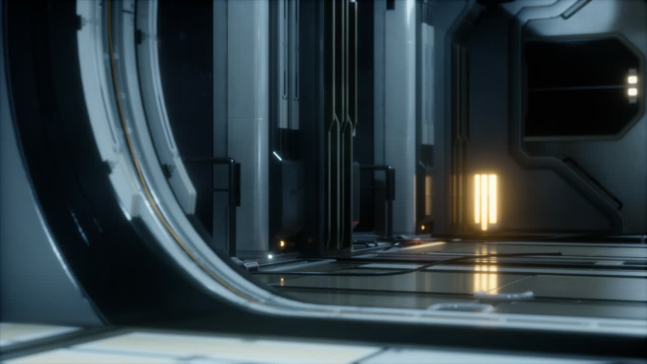 tunnel di fantascienza o corridoio di astronavi