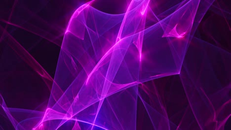 Plasma-Neonlicht-Energie-Aurora-Looping---Violette-Magentafarbene-Magie---Futuristischer-Minimalismus,-Abstrakte-Hintergrundvideoanimation