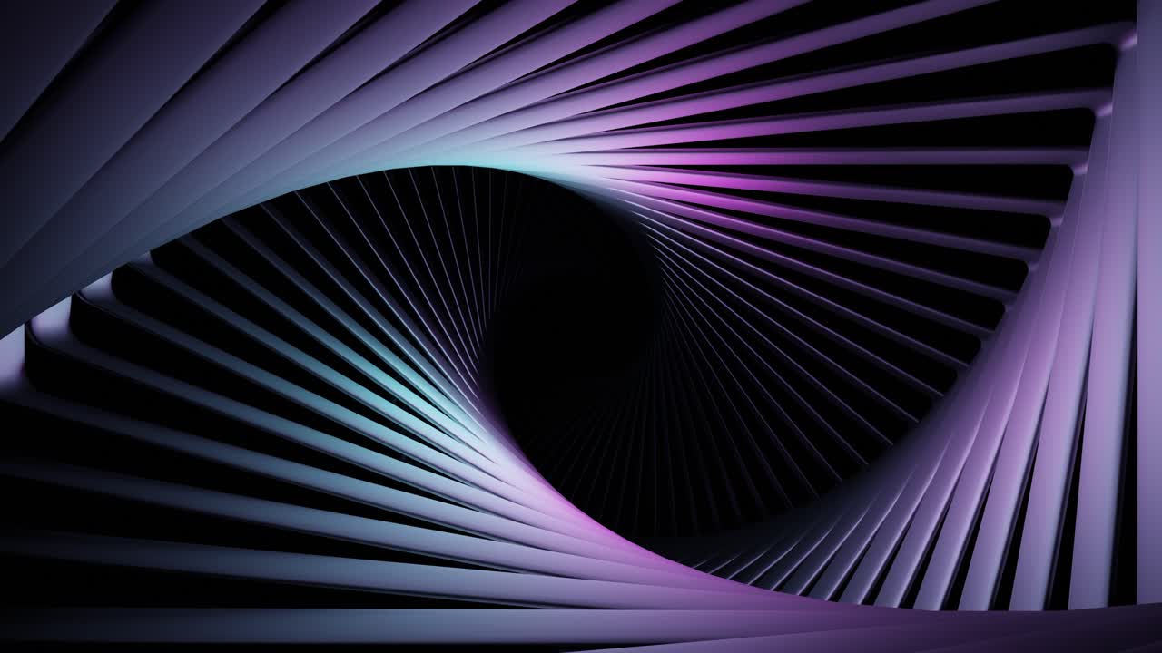 Soyut Geometrik Spiral Desen