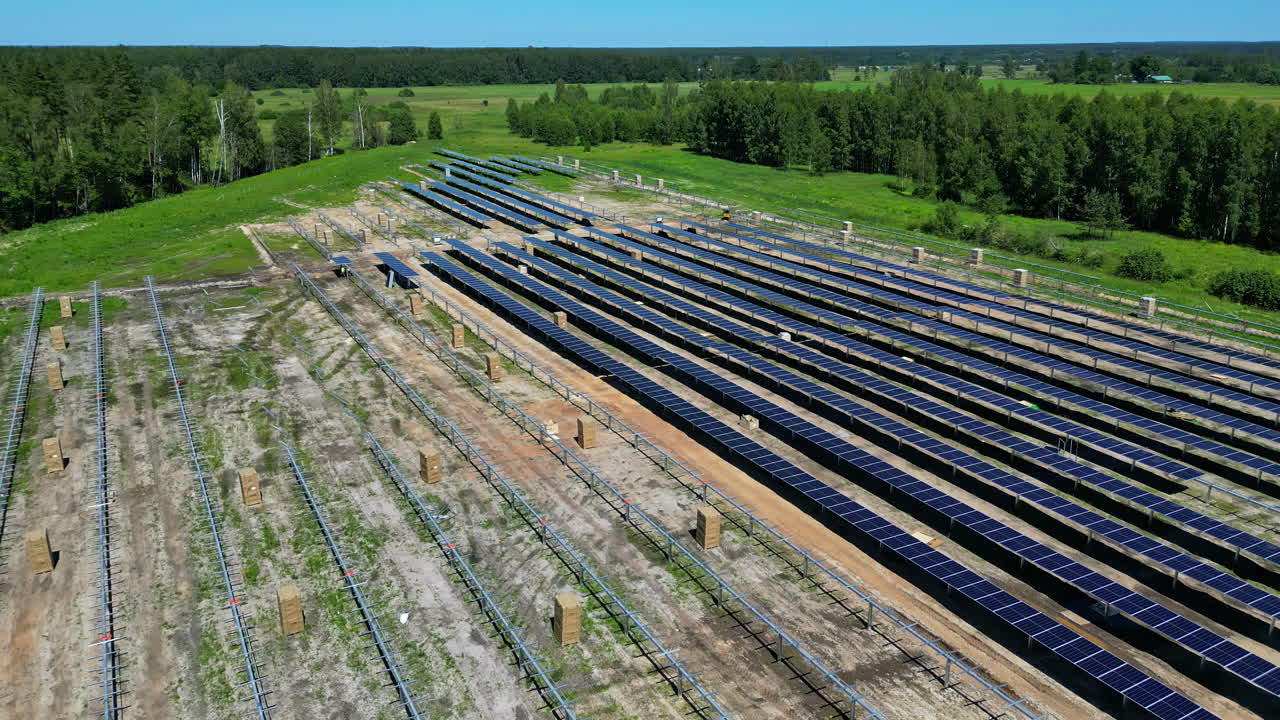 태양 패널 설치, pv 재생 가능한 태양 전력 녹색 에너지 생산