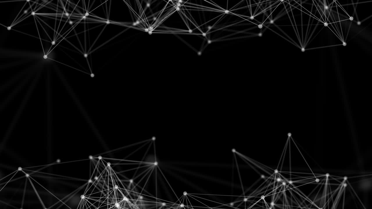 Abstract polygonal Loop background with connecting dots and lines.