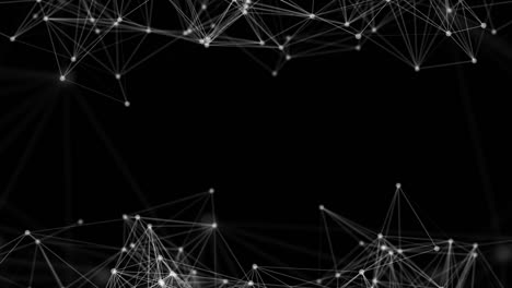 abstract polygonal loop background with connecting dots and lines.