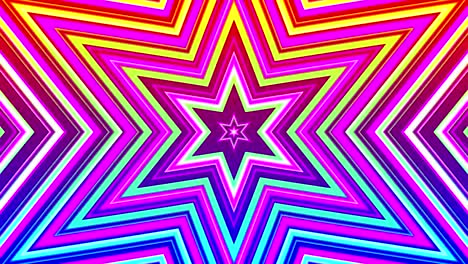 estrellas zoom colores movimiento fondo