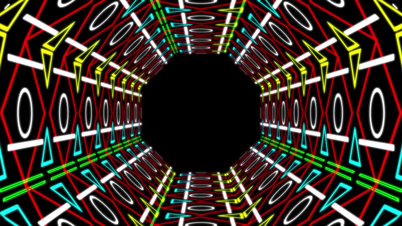 Cyber tunnel progress animation motion graphics