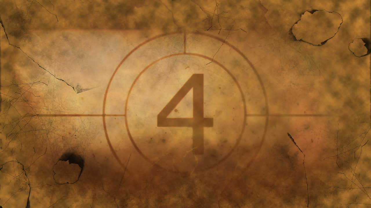 cuenta atrás contra un fondo gris 4k