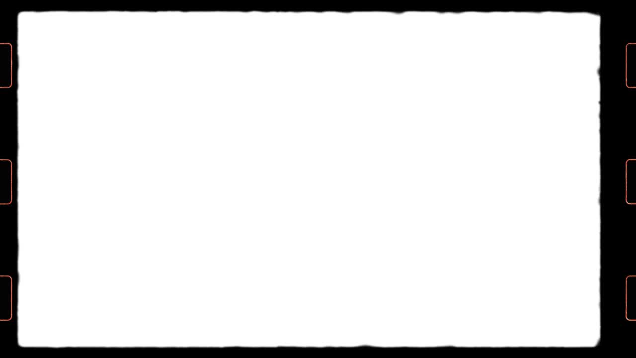 4k 진정 35mm 필름 프레임과 스프로켓 구