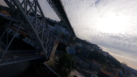stunning views of the dom luís i bridge in porto, portugal