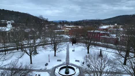 Small-park-in-center-of-Wellsboro-PA