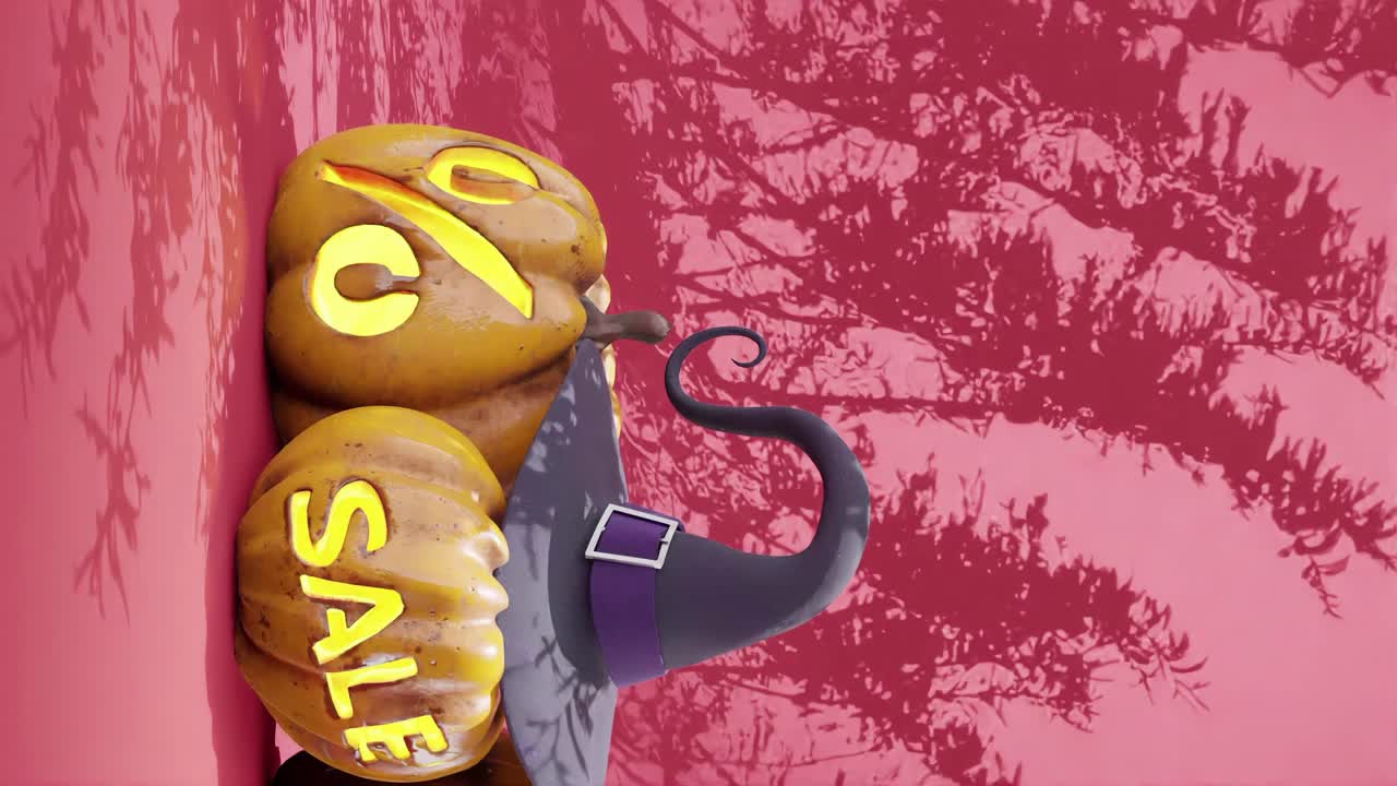 animación vertical de venta de calabazas