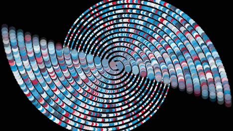 abstract spiral background with colorful circles