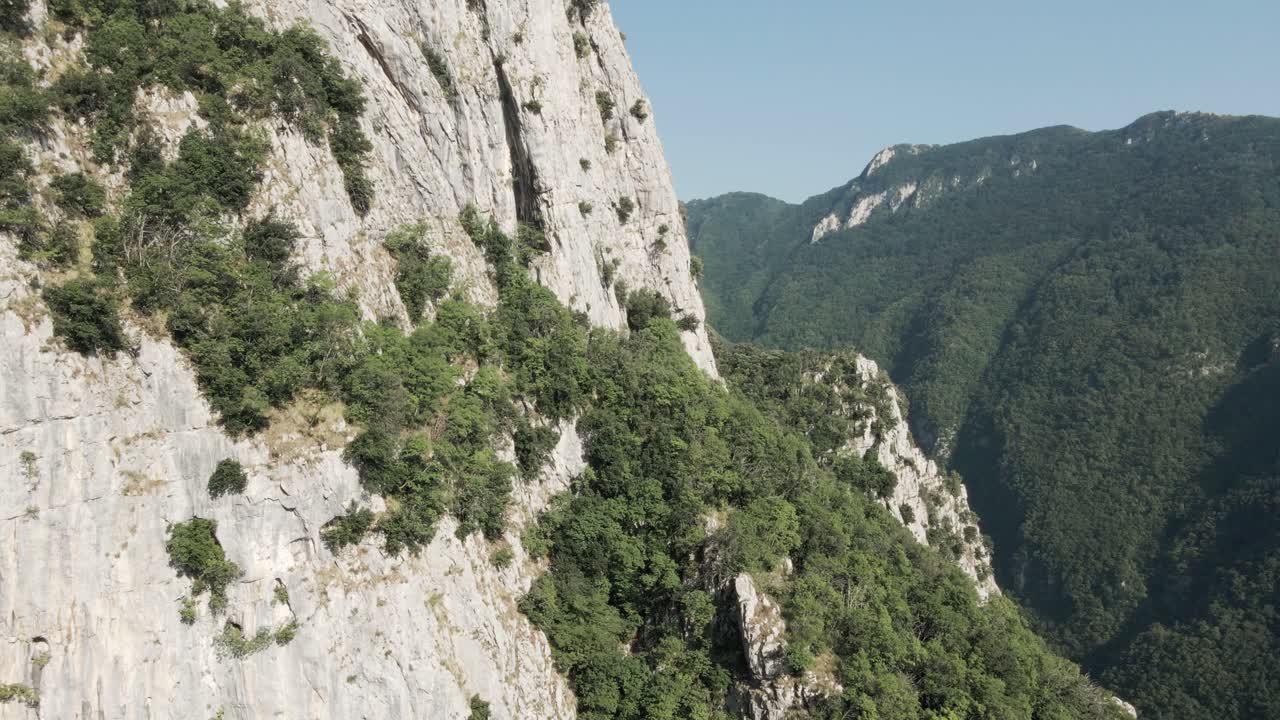 Aerial View of a Mountainous Valley