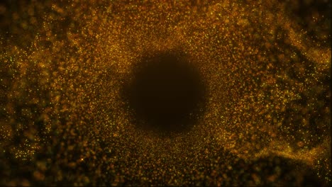 abstract swirl of golden dust particles vortex effect for celebration videos award ceremony visuals