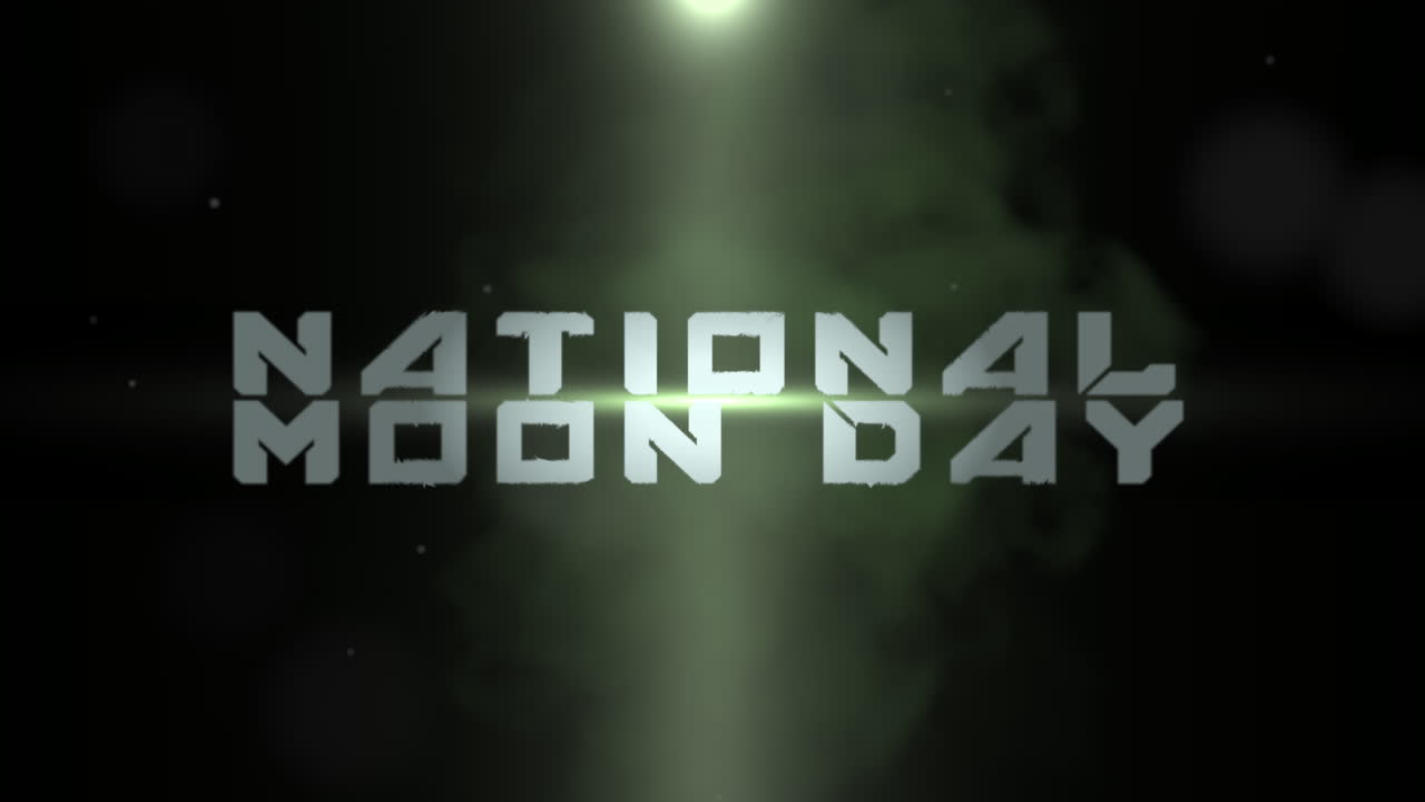 día nacional del estado de ánimo con humo y polvo en el espacio oscuro