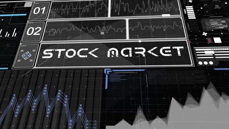 stock market indices are moving in the virtual space