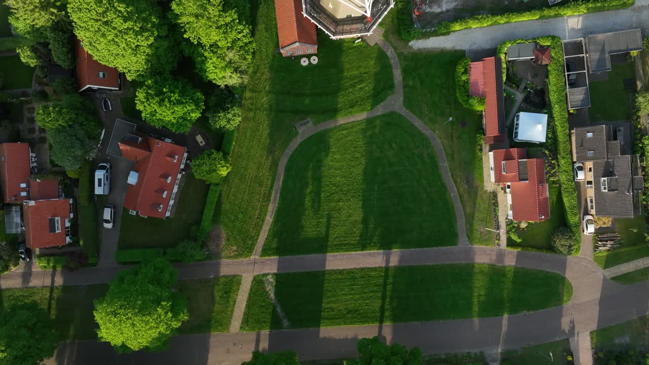 molino de viento holandés hazewind gieten, de arriba hacia abajo antena moviéndose hacia adelante