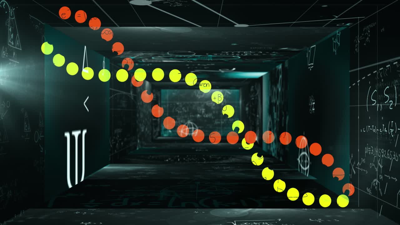 Animation of dna strand and data processing