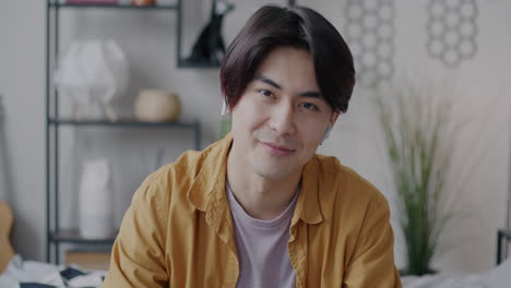 young man in video call