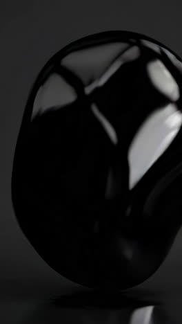 abstract black liquid form